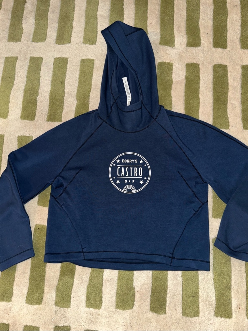 Lululemon Barry's Castro Cropped Hoodie with White Logo